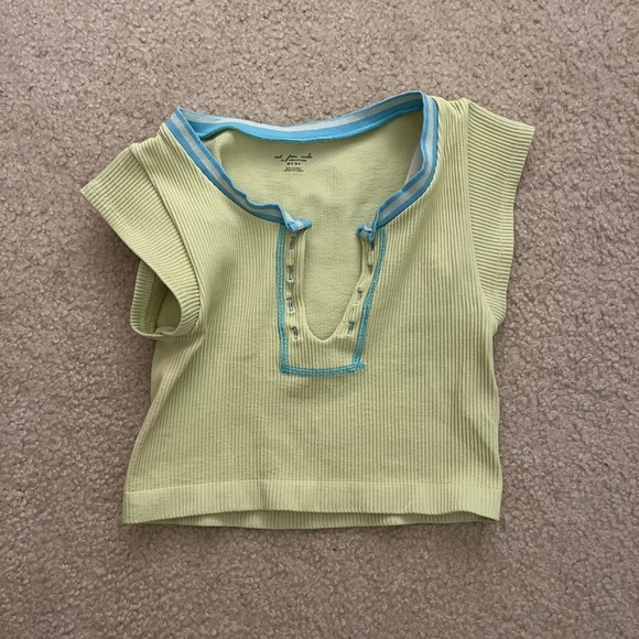 Urban Outfitters Tops - Urban Outfitters Out from Under Go for Gold Seamless Top in light green